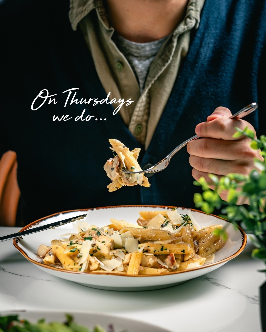 Thursdays are for pasta. 🍝